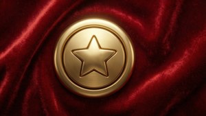Golden Start Button Velvet
