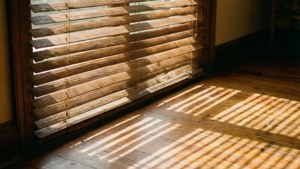 Golden Stripes on Wood