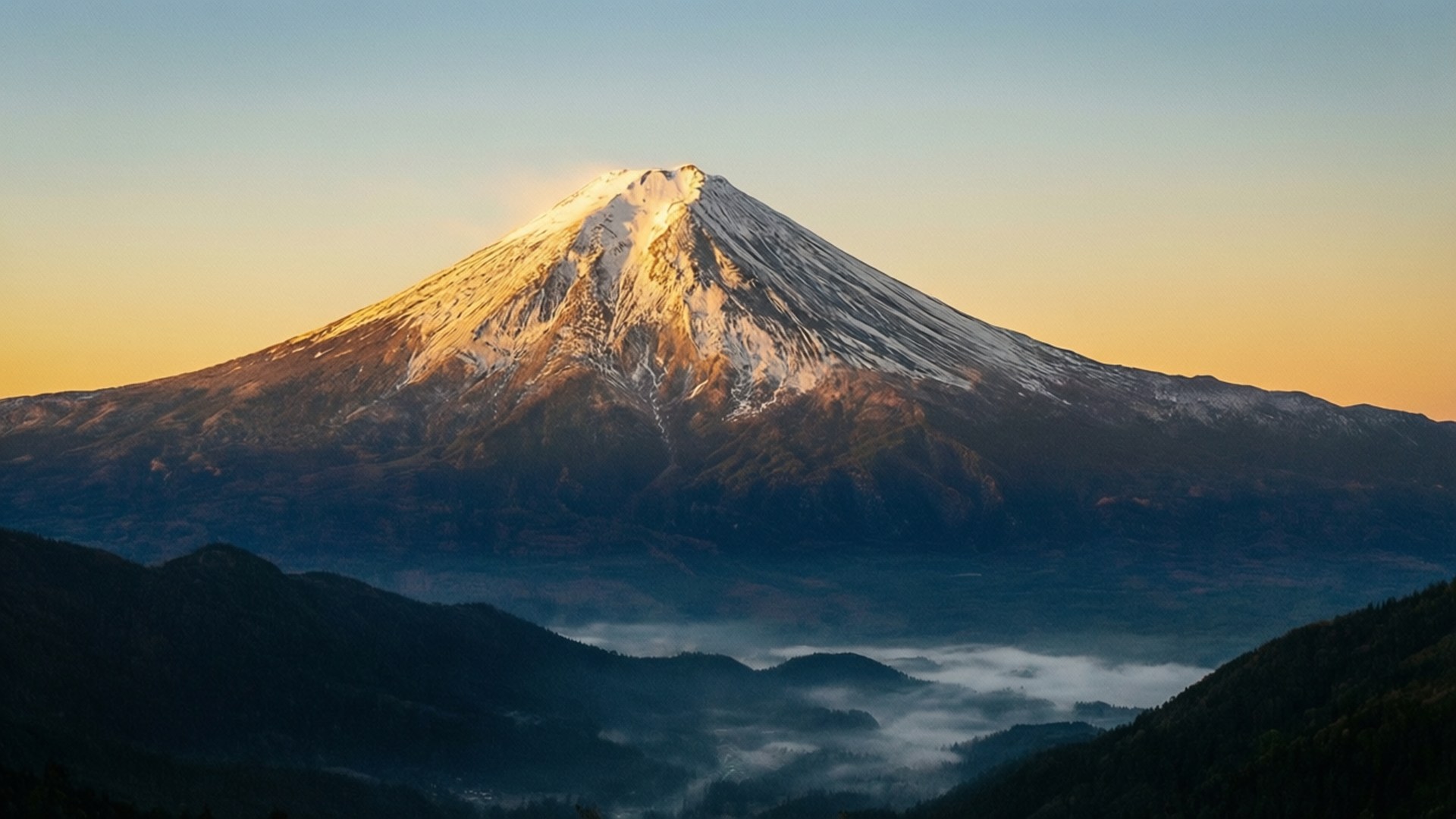 Golden Summit Sunrise by Wallpapers.art Studio