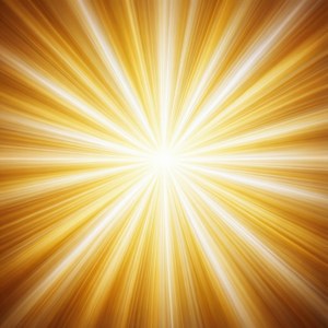 Golden Sunburst Radial Fade