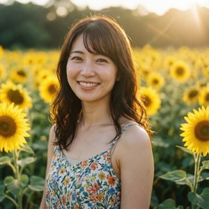Golden Sunflower Smile
