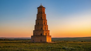 Golden Sunrise at Burana Tower