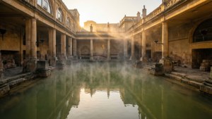 Golden Sunrise at Roman Baths