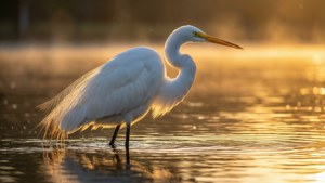 Golden Sunrise Egret