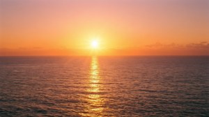 Golden Sunrise Ocean