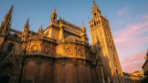 Golden Sunrise Over Cathedral