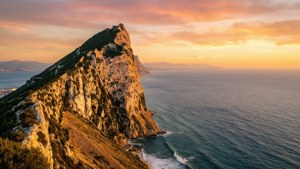 Golden Sunrise Over Gibraltar