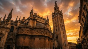 Golden Sunrise Over the Cathedral