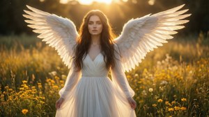 Golden Sunset Angel