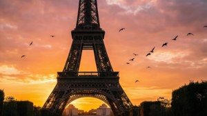 Golden Sunset at Eiffel