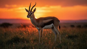 Golden Sunset Gazelle