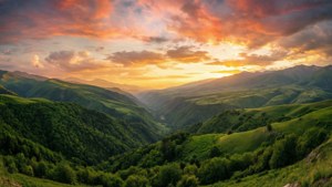 Golden Sunset over Nagorno-Karabakh