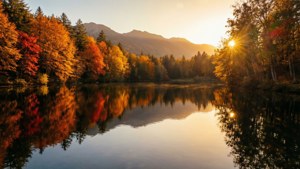 Golden Sunset Reflection