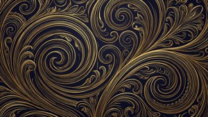 Golden Swirl Elegance