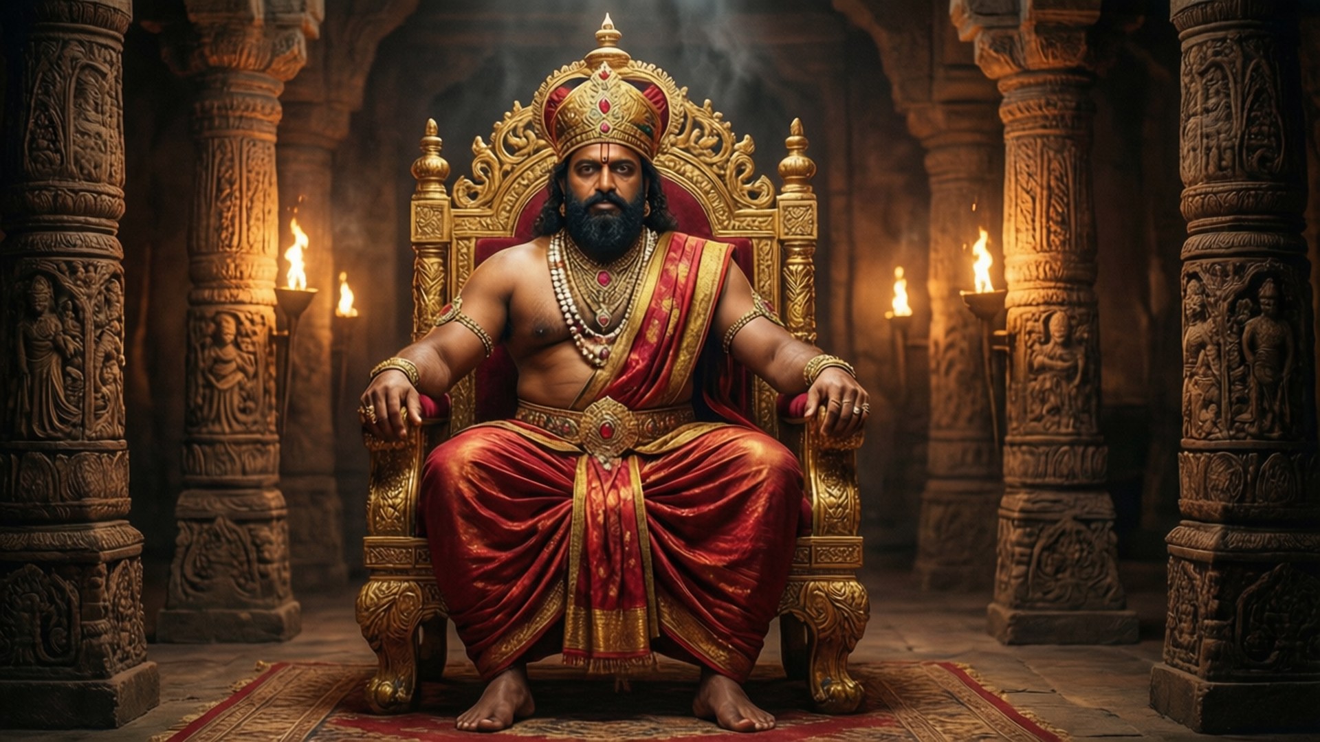 Golden Throne Majesty by Wallpapers.art Studio