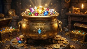 Golden Treasure Cauldron