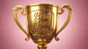 Golden Trophy Best Mom