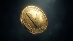 Golden V-Buck in Darkness