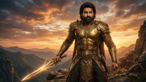 Golden Warrior Prabhas