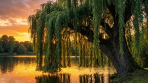 Golden Weeping Sunset