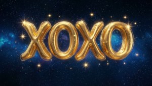 Golden XOXO Galaxy