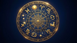 Golden Zodiac Wheel