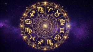 Golden Zodiac Wheel