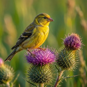 Goldfinch on Thistle