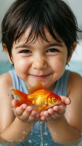 Goldfish in Hands