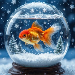 Goldfish Snow Globe