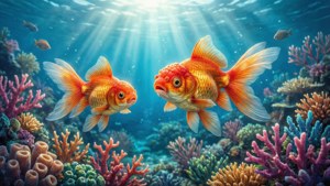 Goldfish Underwater Fantasy