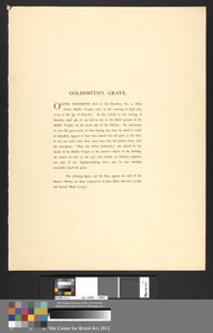 Goldsmith's Grave
