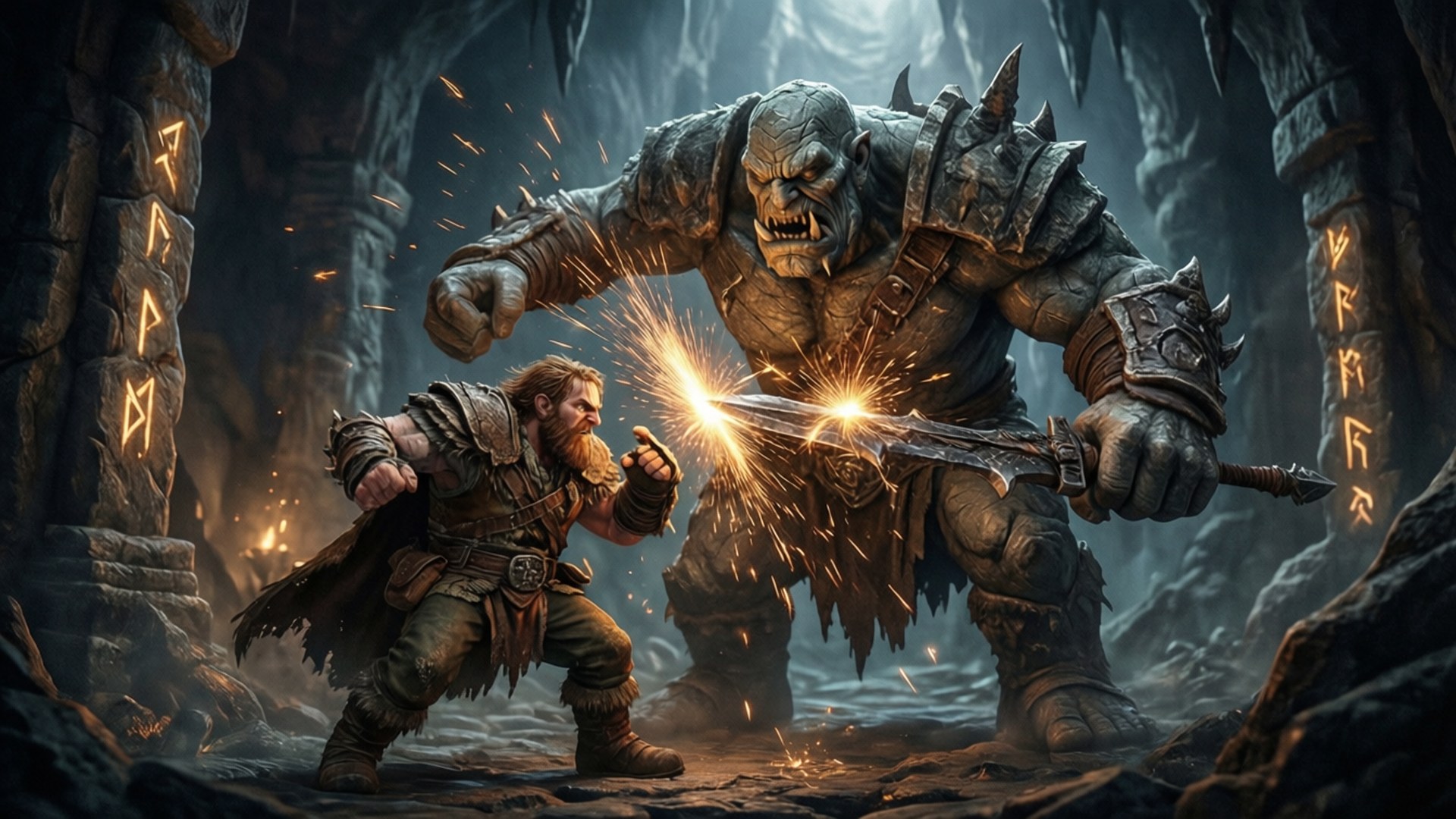 Golem Battle by Wallpapers.art Studio
