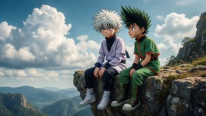 Gon and Killua Cloud Watching