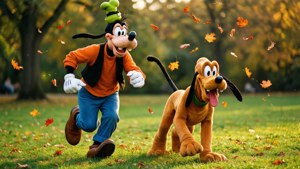 Goofy and Pluto Play