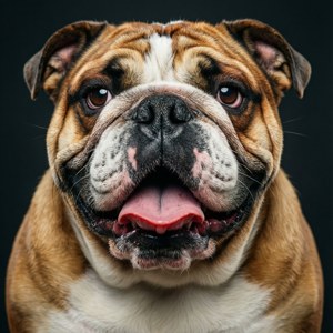 Goofy Bulldog Grin