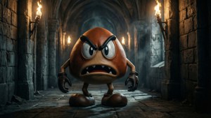 Goomba in Castle Shadows