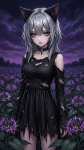 Goth Anime Cat Girl