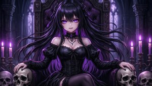 Goth Anime Throne