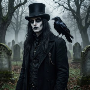 Goth Crow Graveyard