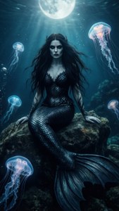 Goth Mermaid Dark Sea