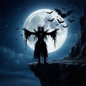 Goth Silhouette Moon
