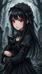 Gothic Cat Girl