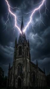 Gothic Church Lightning