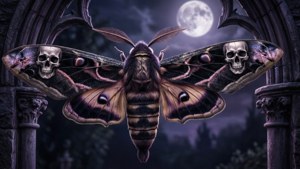 Gothic Death Moth Arch