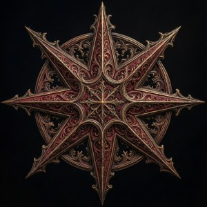 Gothic Filigree Asterisk