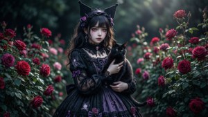 Gothic Kuromi Rose Garden
