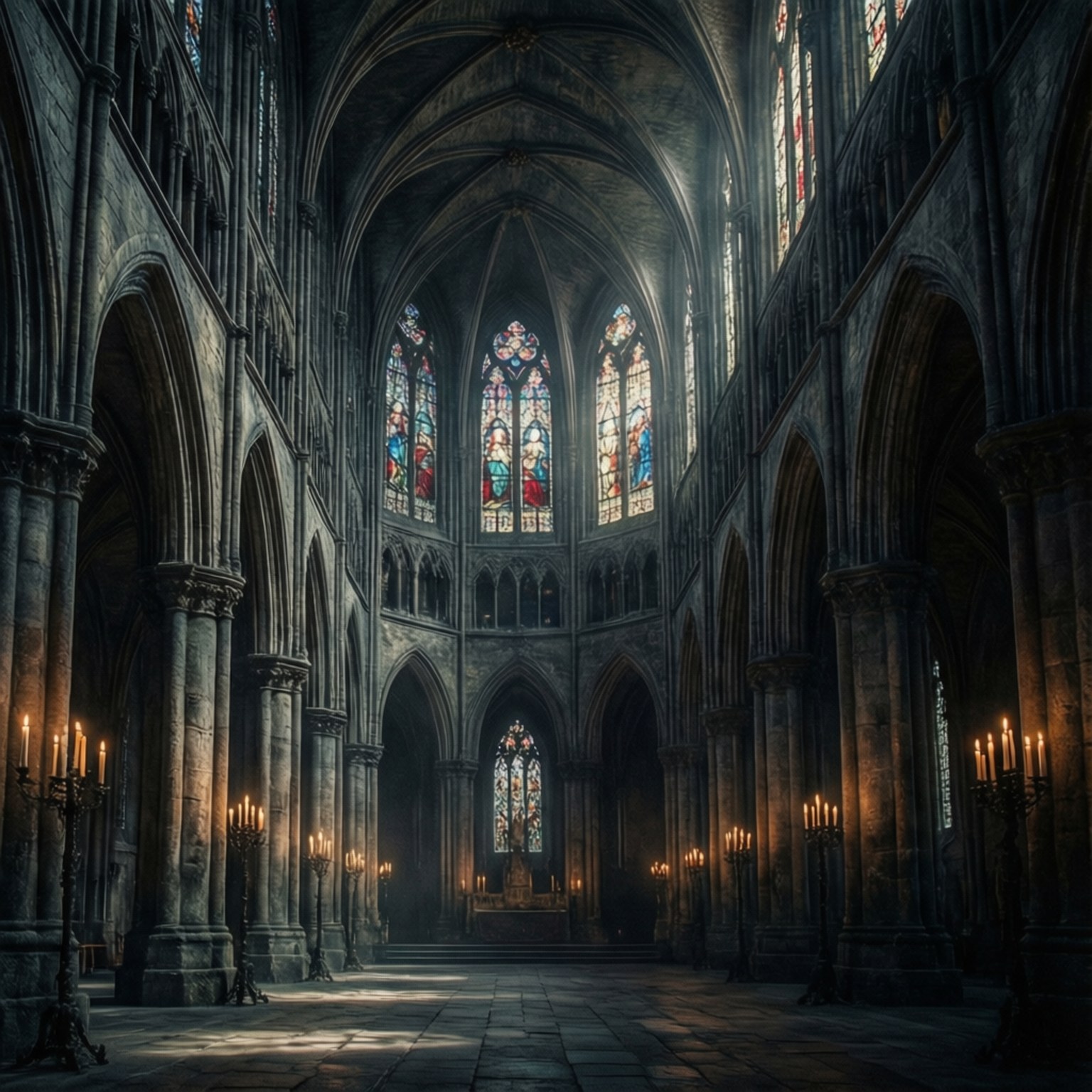 Gothic Light Cathedral by Wallpapers.art Studio