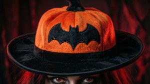 Gothic Pumpkin Hat