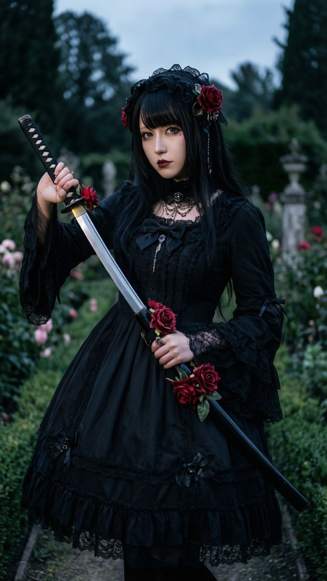 Gothic Rose Knight by Wallpapers.art Studio